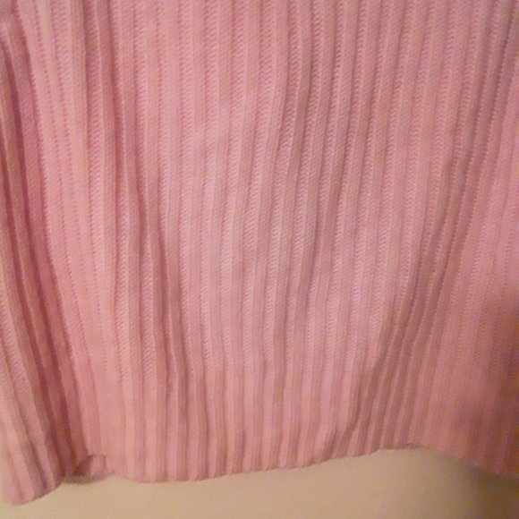 Pink Furry Front Sweater Vest Sz. M - Picture 6 of 8